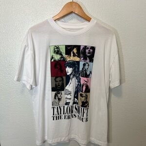 Taylor Swift White Graphic Tee - The Eras Tour